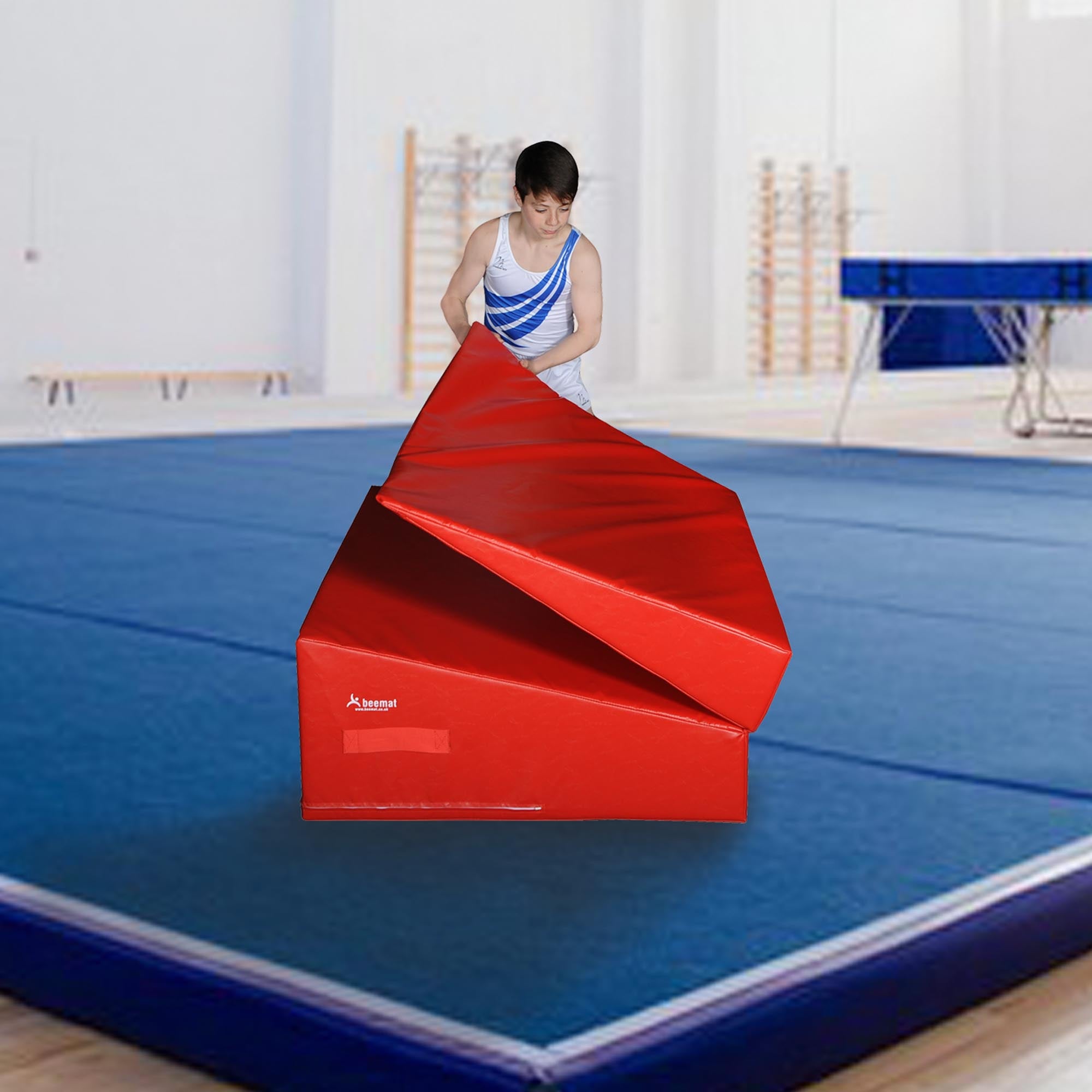 Folding popular Wedge Exercise Gymnastics Mat with Handles